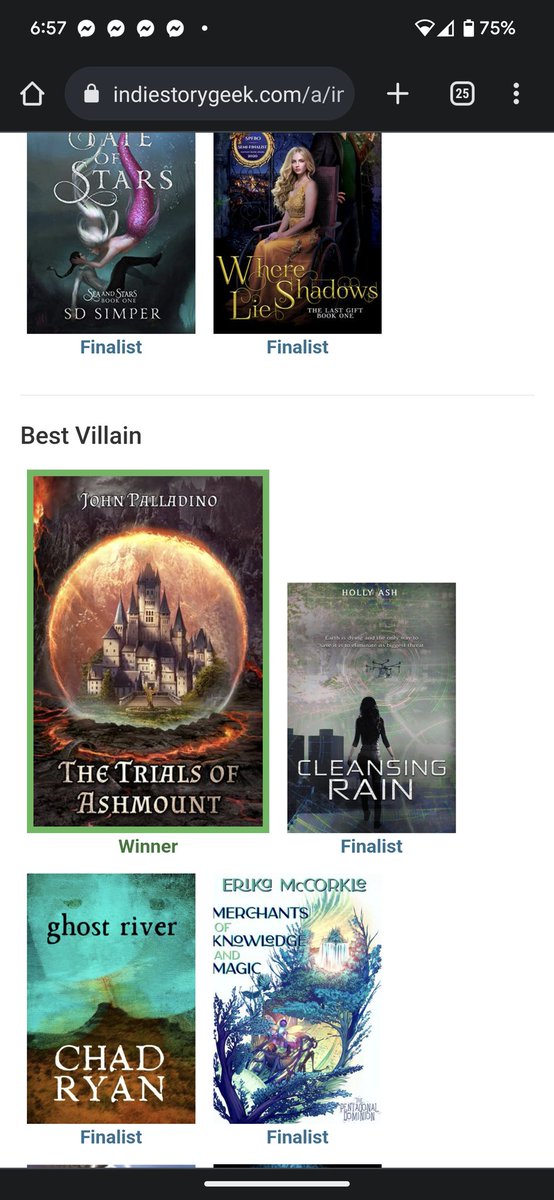 The Trials of Ashmount won the Best Villain category in the #IndieInkAwards !!! 😱😱😱

That's awesome! 😁🥳