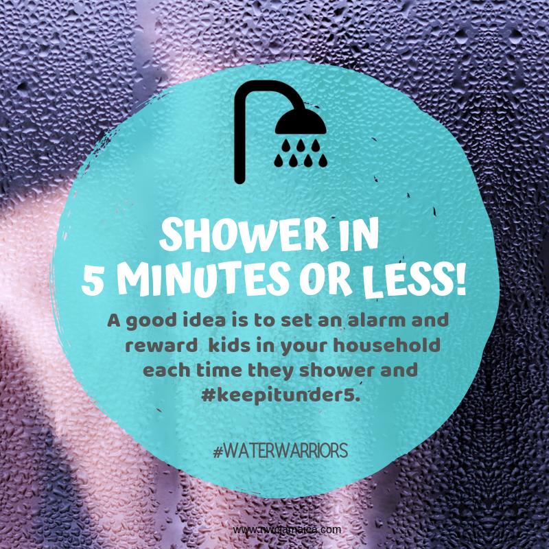 NWCjam's tweet photo. Shower in 5 minutes or less! A good idea is to set an alarm and reward kids in your household each time they shower and #keepitunder5 #WaterWarriors #LetsConserve https://t.co/fu4UtSevfw