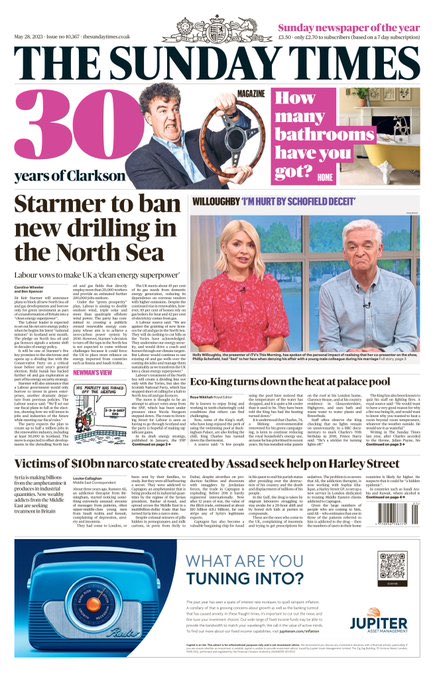 “#Starmer to ban new drilling
in the North Sea” Good

#ToriesOut325 #GeneralElectionNow #ToryCriminalsUnfitToGovern