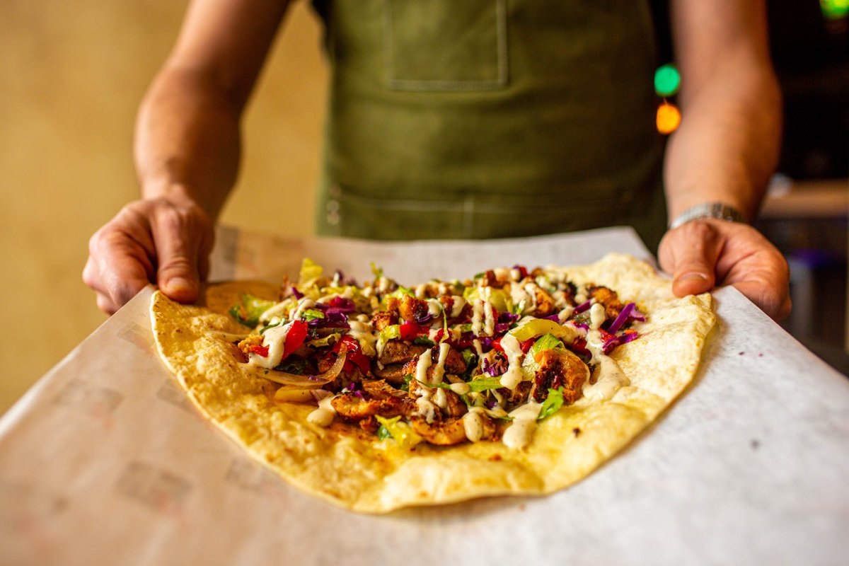 Our Chicken Kebab Wrap: a staff favorite, let us know what you think!