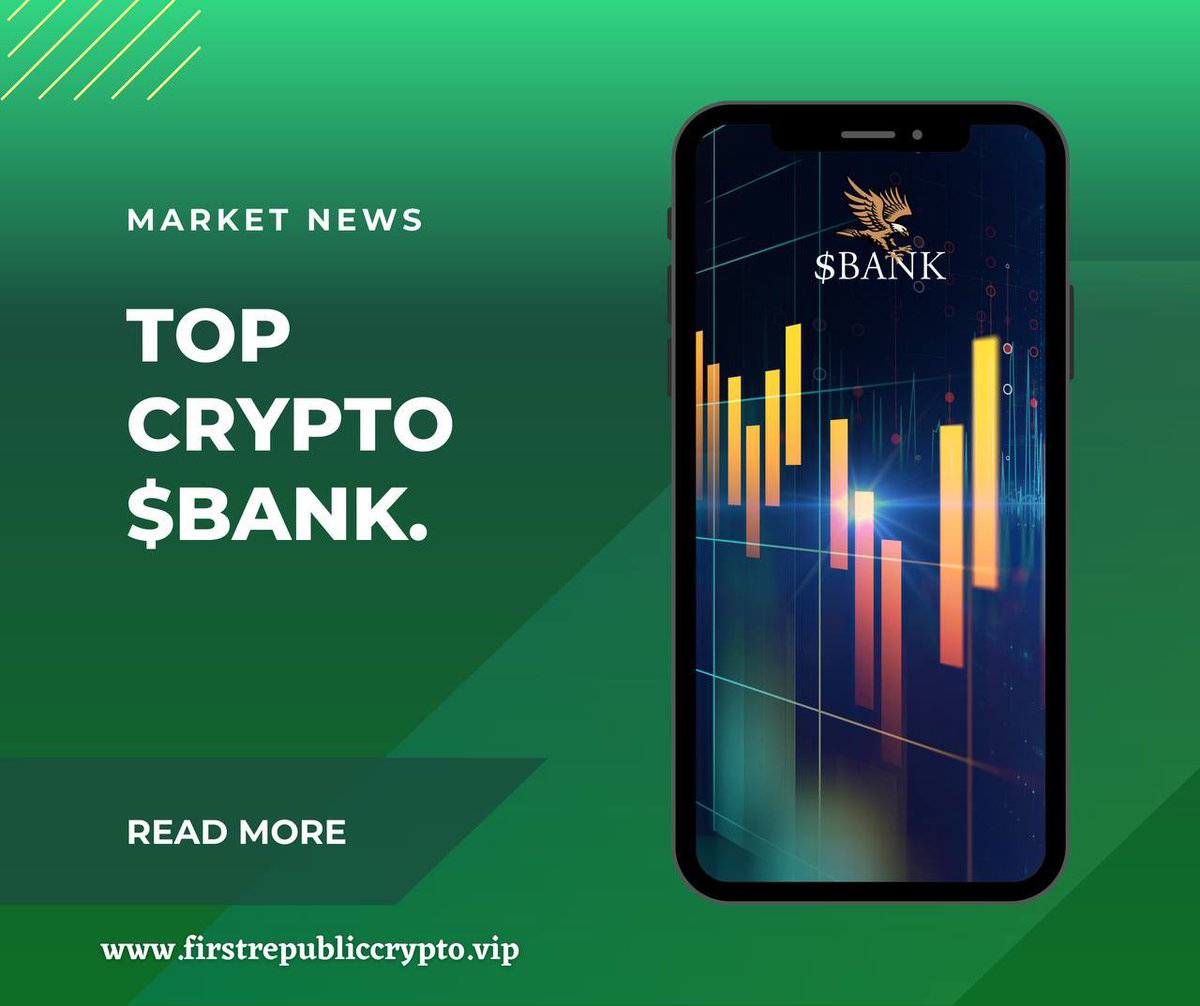 Unlock the power of financial innovation with First Republic Bank of Crypto. Our vision combines traditional banking services with the limitless potential of cryptocurrencies. Join the revolution today! #FRBC #BANK $BANK t.me/FirstRepublicE… @FirstBankETH