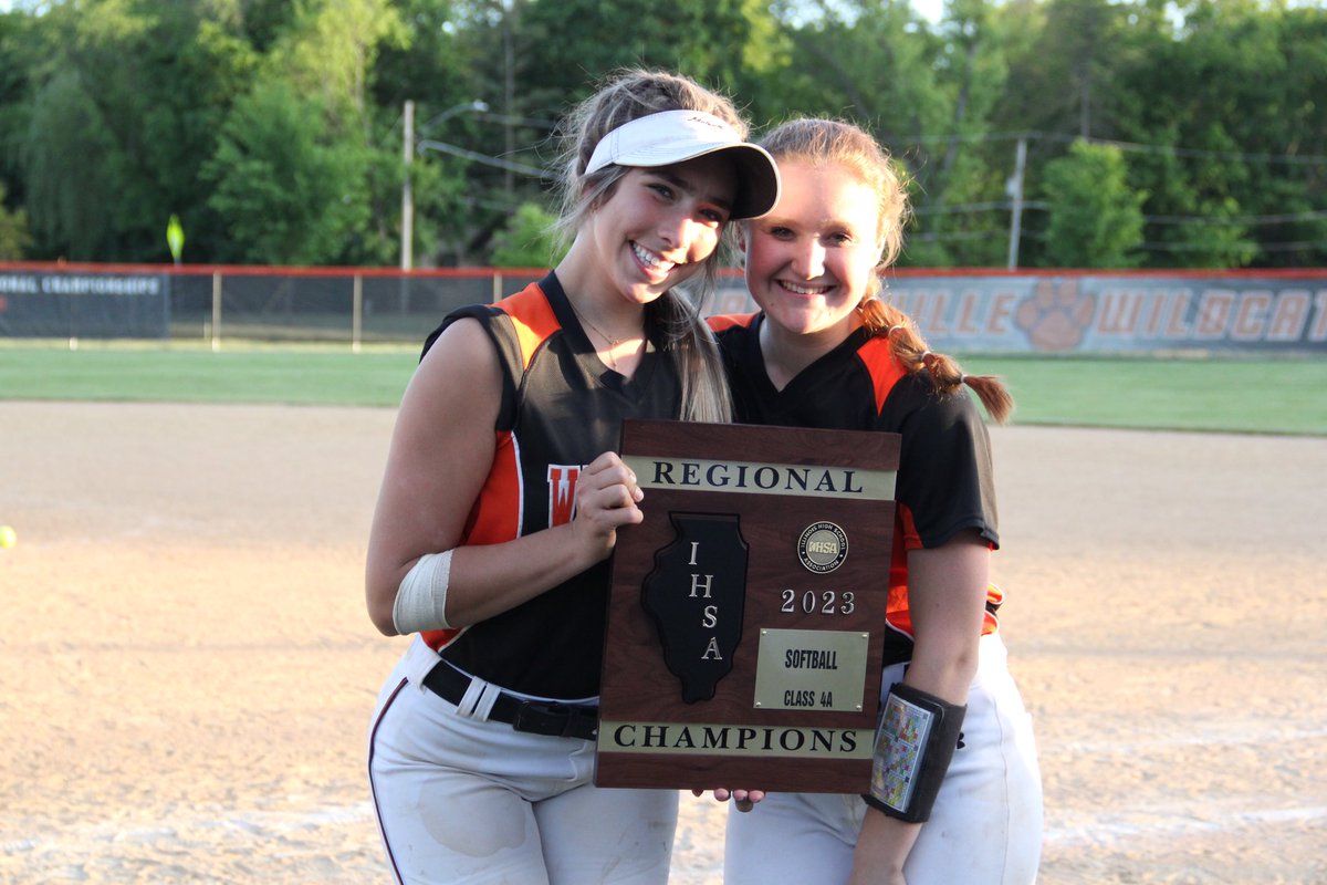 Regional Championship Smiles! 😁Up next Sectional Semifinal vs #1 Seed Buffalo Grove, Tuesday, May 30th, 4:30 at Warren Township HS, Gurnee. Wildcat Proud &amp; Strong 💪 🧡🖤👊