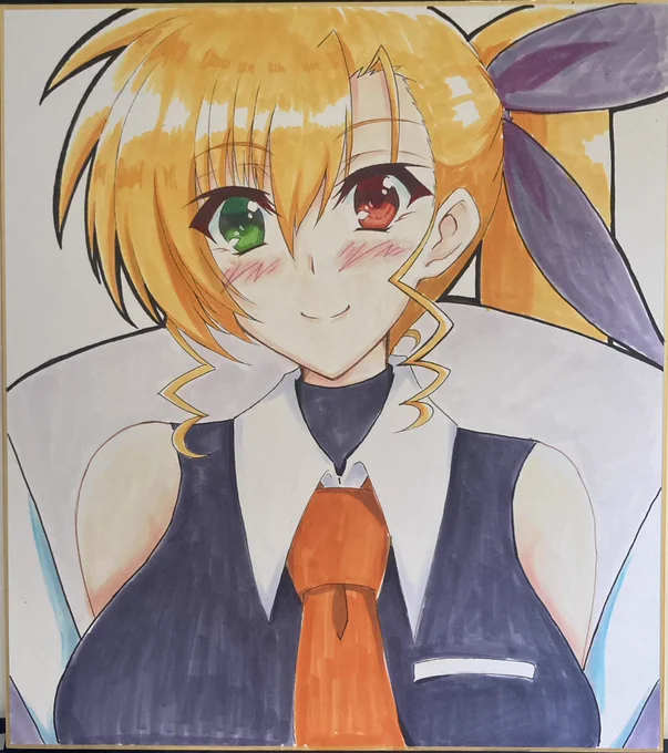 大色紙おヴィヴィちゃん 完成です(*≧∀≦*)  何とか間に合った