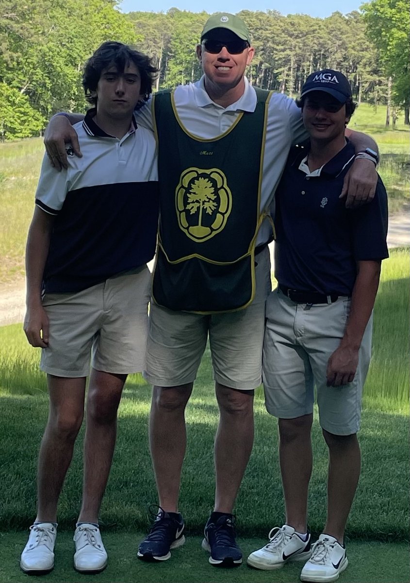 Had the pleasure to caddie my #1 and #3 on my golf team ⛳️ today. It was definitely a great feeling being in a different role then that of their coach!
#PlayingTips7480
#TheConk
#WallGolf
#WhereTraditionBreedsSuccess