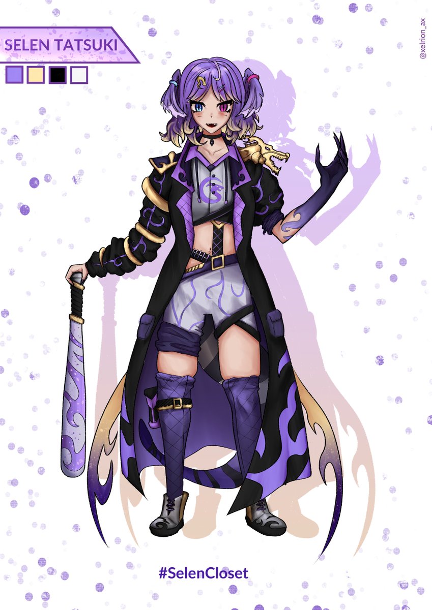 Xelrion_AX's tweet photo. Here goes my entry for #SelenCloset contest! It took me a while, but I had a lot of fun designing it. Hope you like it, and good luck to all the participants! ^^ https://t.co/XAy52FgCH1