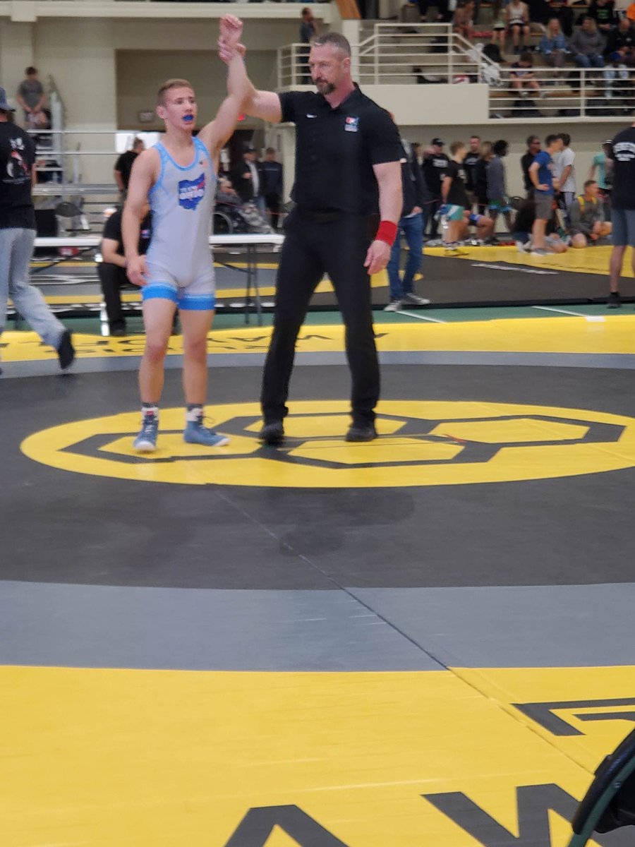 Great job today Dom Prosperi as he takes 2nd at the Ohio qualifier for the national Greco Roman wrestling championships in Fargo.  #wrestletopia.