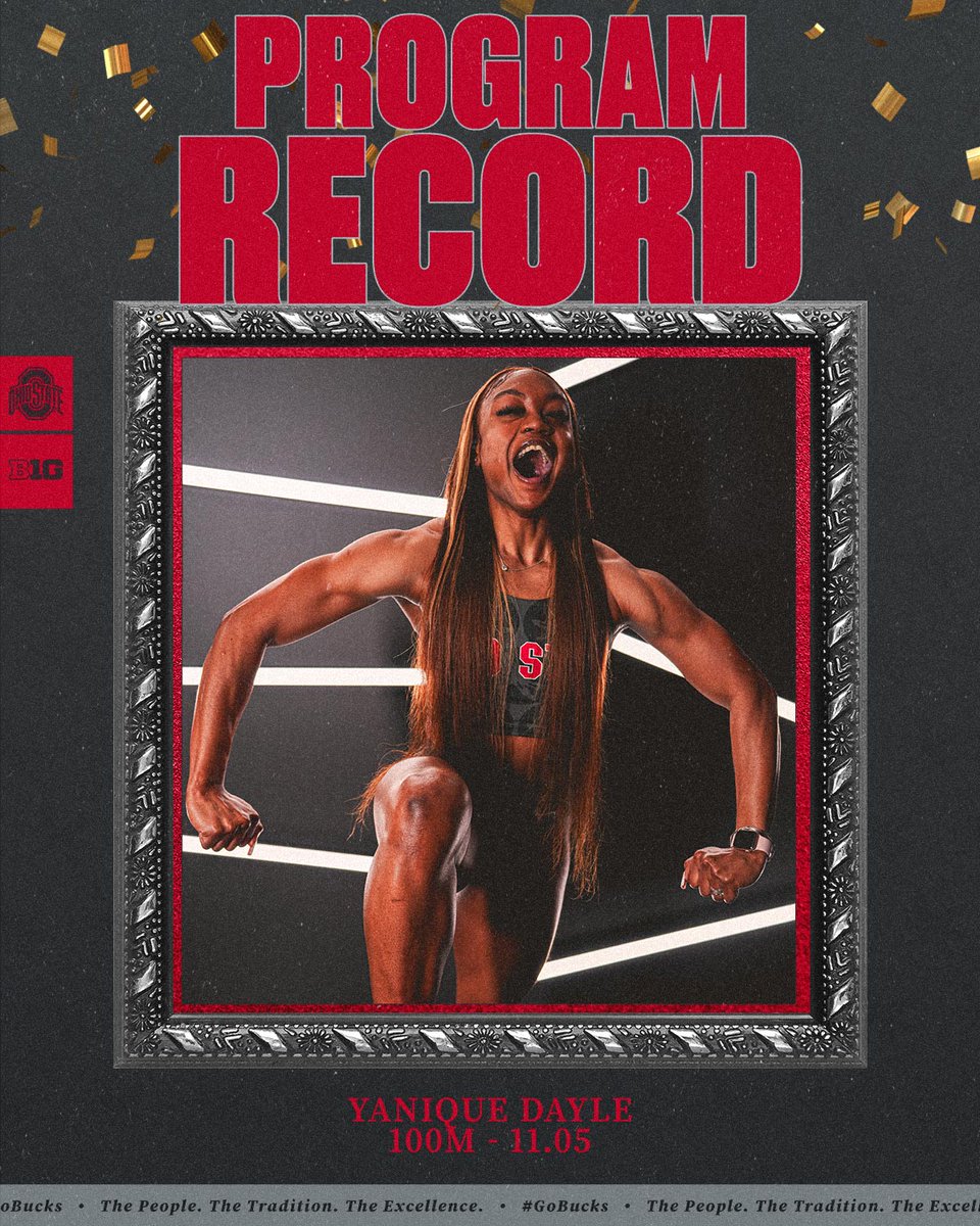 That's a program record and a 🎟️ to the NCAA semifinals for <a href="/DayleYanique/">Yanique Dayle</a> in the 100m (11.05) ‼️ Congratulations!!

#GoBucks