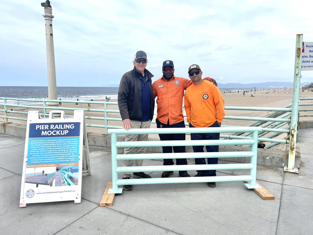 Check out the new railings planned for the #ManhattanBeach Pier : thembnews.com/2023/05/27/436…