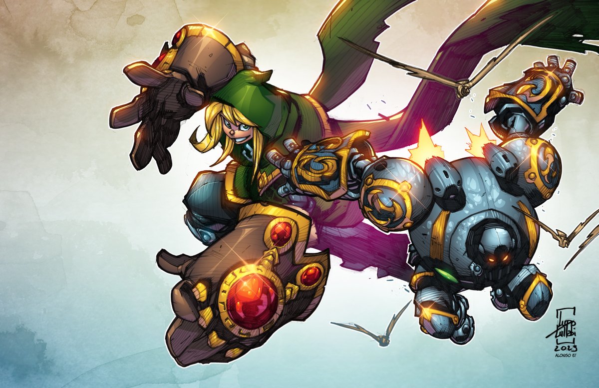 pixeltool's tweet photo. The ubber talented @ludolullabi recently shared this amazing lines, and... Can't resist to throw some colors on this bad@ss duo! #battlechasers #gully #calibretto #comics #comicsbooks #comicsart #comicscoloring #pixeltool #alonsoespinoza https://t.co/zlQwiYZesU