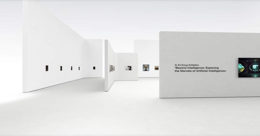 AI exhibition LIVE now with Haze Gallery <a href="/HazeGallery/">HAZE.GALLERY</a> #berlin #tallinn in collab with Fotografiska Museum #ai #aiart #art #exhibition