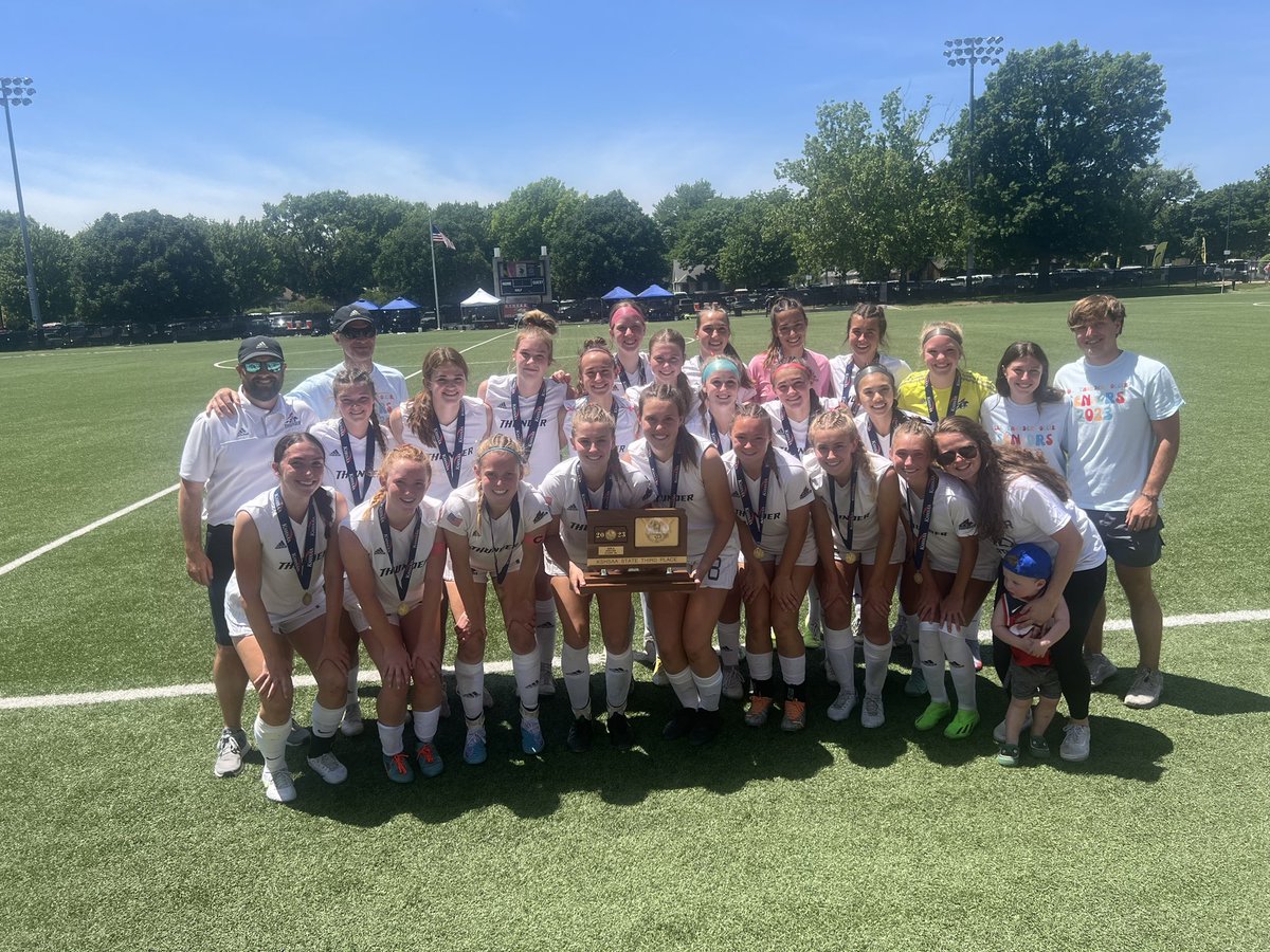 SJA_Gameday's tweet photo. The Thunder finish the season in 3rd place in Class 5A! They finished with the best record in program history! They will leave Topeka with some hardware🏆 https://t.co/6oVms7JAey
