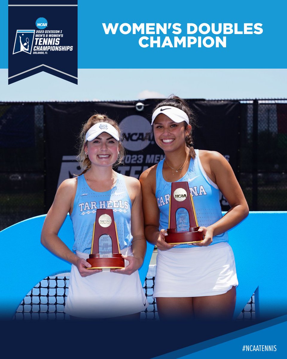 In an all-UNC final, Crawley & Tanguilig take the title! 🏆 Congratulations to the women's doubles champs!