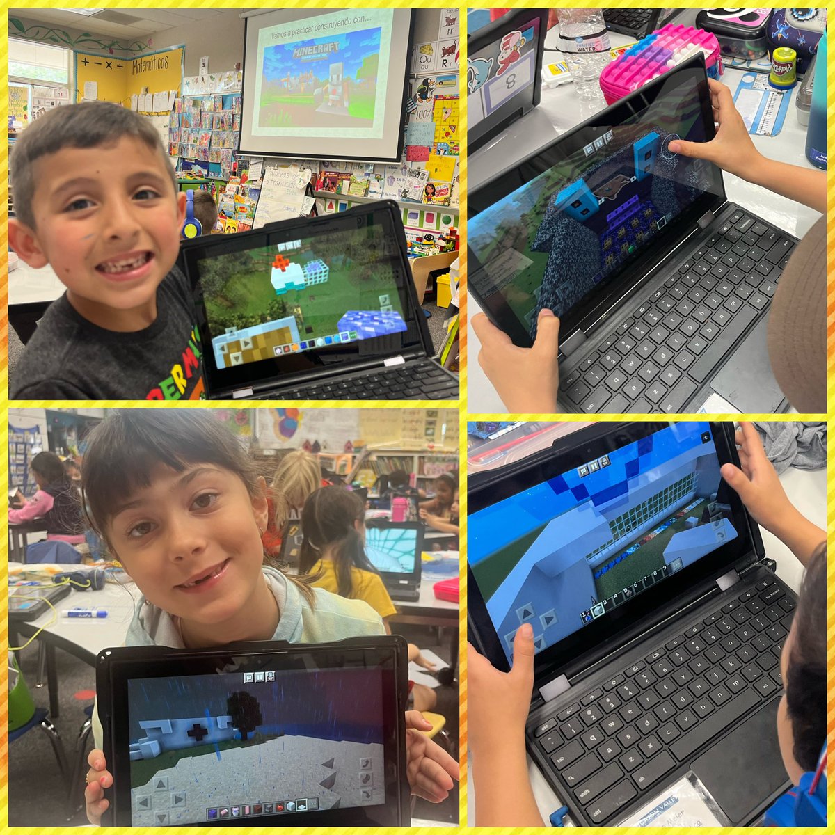 Connecting our #RIASEC occupation interests with Minecraft! @PlayCraftLearn We have a dj stage, an office for programmers, a hospital and vet clinic! #somoslobos @BostoniaGlobal 
 @CajonValleyUSD @MtraRamosR @Danya_BGlobal @EdHidalgoSD @CVWorldofWork