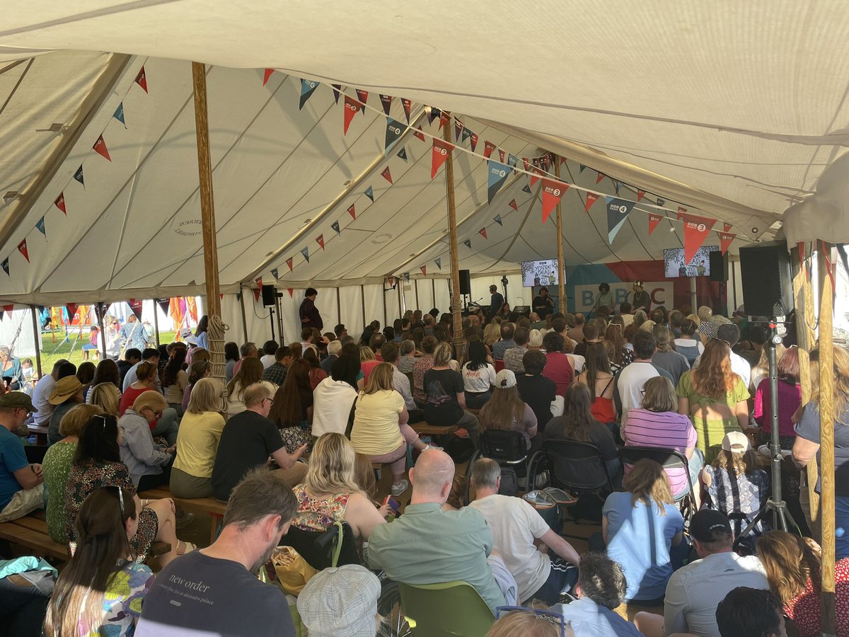 Hay, you were beautiful! @MichaelRosenYes, my kids were thrilled to see their poetry idol, and you did not disappoint! @greg_jenner, my son listens to your podcast every week and we loved seeing it live. @medievalgill you stole the show! #HayFestival2023