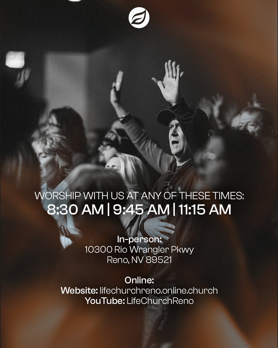 Hurray for Sunday worship! We can't wait to see all of you tomorrow!

#ChurchNearMe #RenoNevada #ChurchOnline #NorthernNevada #ChurchCommunity #WeAreLifeChurch #WorshipSunday #WorshipService