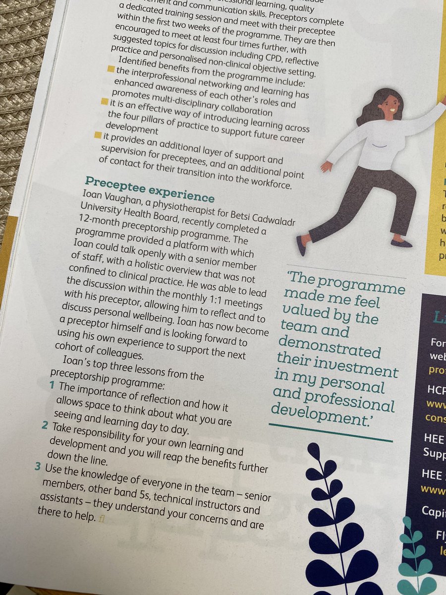 Made it into this month’s CSP Frontline magazine 🤌🏻
<a href="/BetsiCadwaladr/">Betsi Cadwaladr</a>
<a href="/thecsp/">Chartered Society of Physiotherapy (CSP)</a>