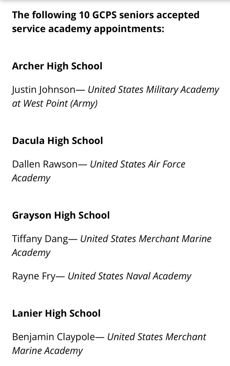 ElectDrSimmons's tweet photo. As we prepare to honor those who gave their lives for our freedoms, I’d like to congratulate each of our Gwinnett graduates who made the brave and commendable choice to enlist in the military. #navykid https://t.co/VS8x4A80Sz https://t.co/fgX2mX2Zp0