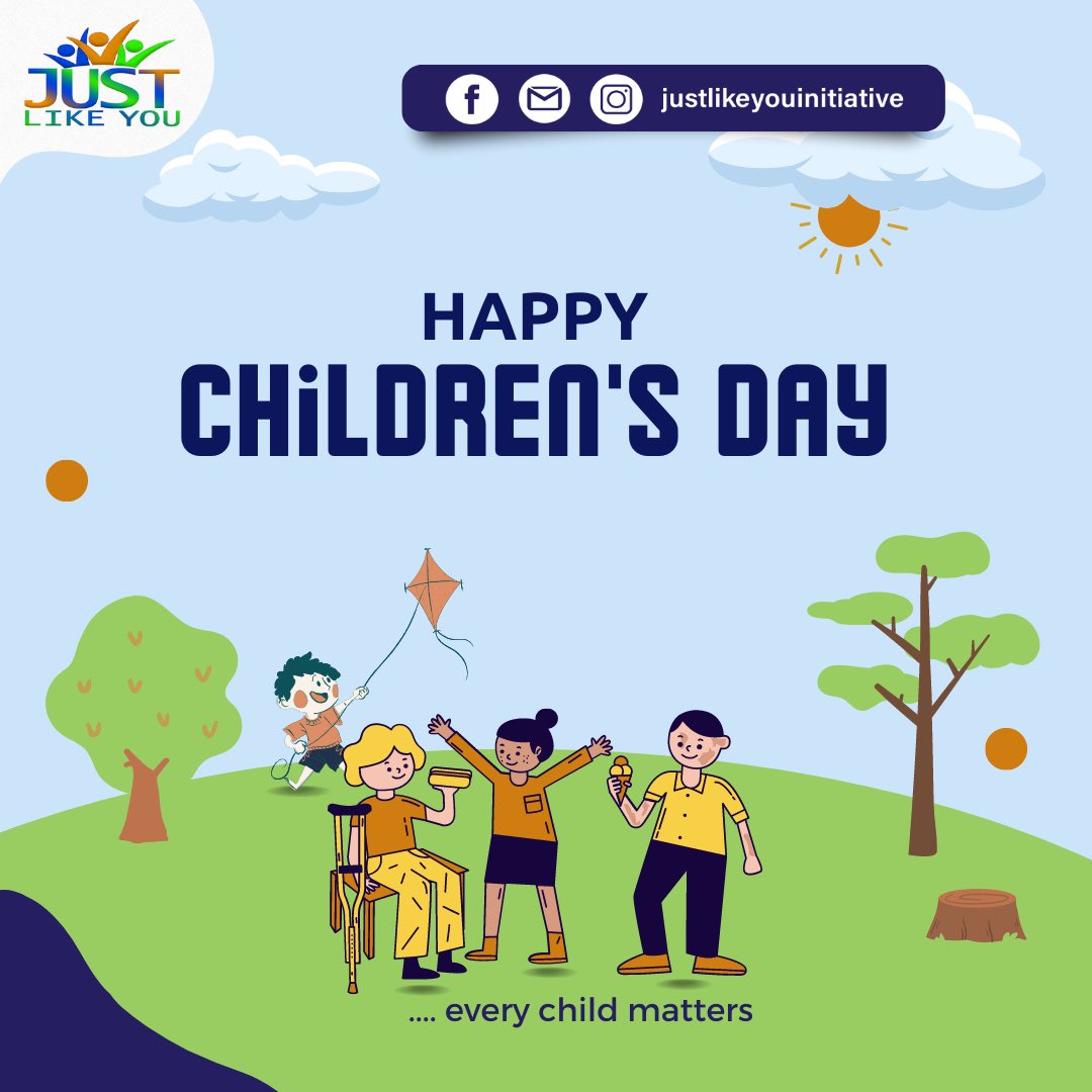 Happy Children's Day from all of us at JUST LIKE YOU. Remember that every child matters. ❤️
#JustLikeYou #ChildrensDay #ChildrensDay2023