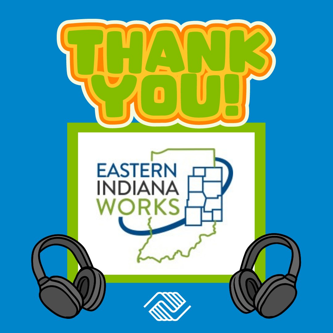 Thank you, <a href="/EINworks/">Eastern Indiana Works | @EINWorks</a>, for the donation of headphones our youth will be using during our Summer Camp program!!! We are so thankful for your generosity and support!