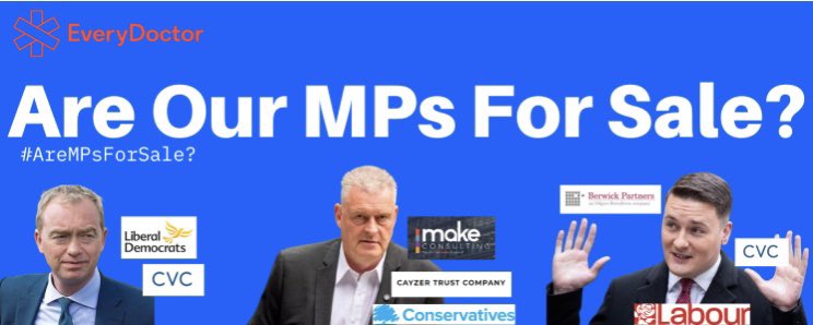 JujuliaGrace's tweet photo. 🚨Do you think that MPs should be allowed to receive huge donations, earnings and gifts of hospitality from the private healthcare sector?🚨

If the answer’s no, click 👇 and sign. (+ RT🤩💥)

We’re calling for these things to be banned💙
https://t.co/mK77ApeBEF https://t.co/UrWom4GPDe
