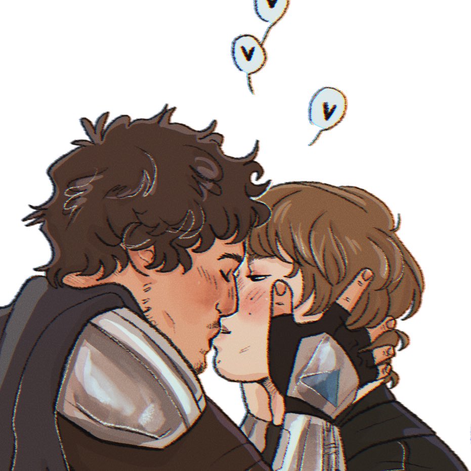 My little #dinluke comic is all colored and up on patreon: patreon.com/posts/83642159… 🫣❤️ #lukedin #starwars #TheMandalorian #DinDjarin #LukeSkywalker