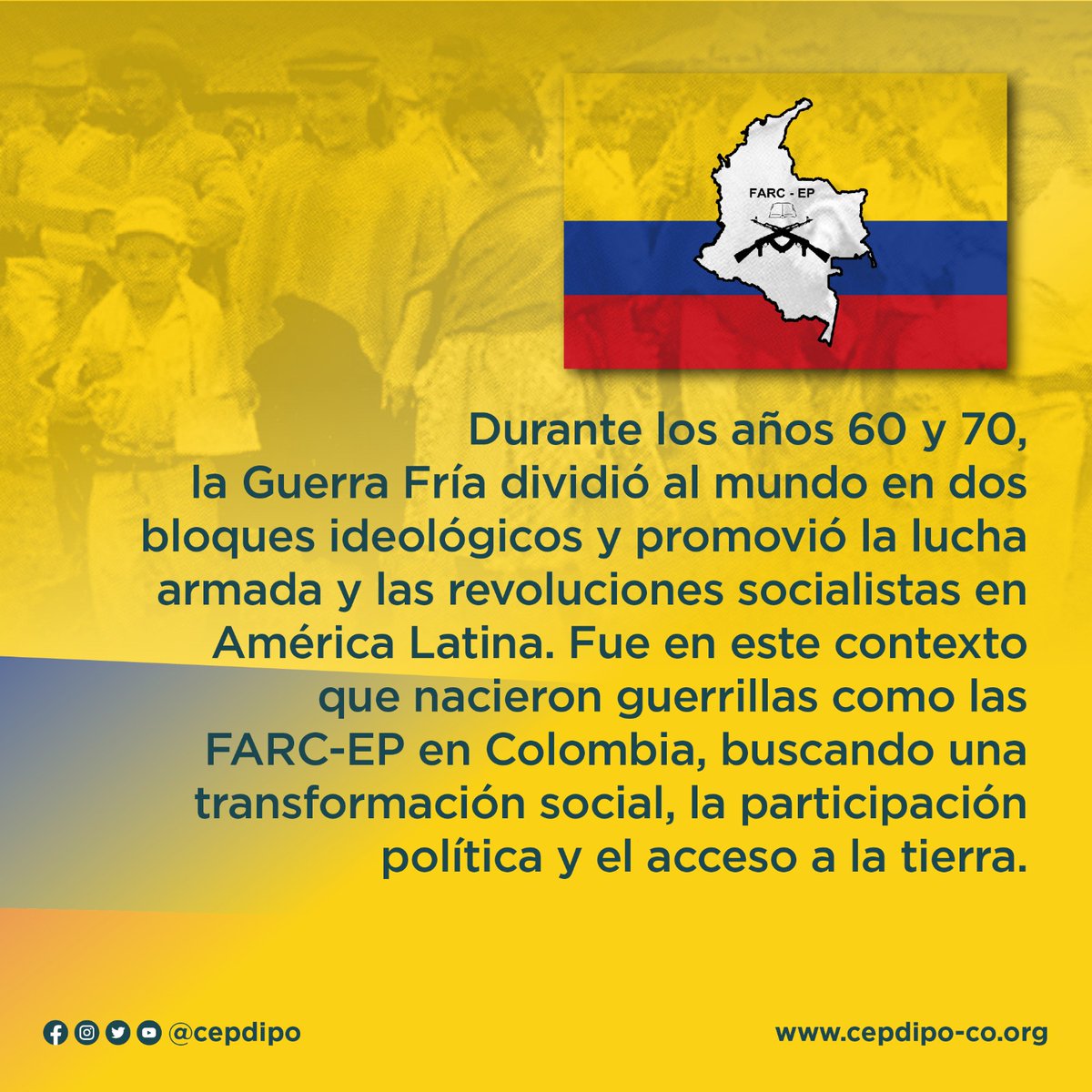CEPDIPO's tweet photo. En la conmemoración de la fundación de las antiguas #FARC_EP 🇨🇴 reconocemos al actor político renovado y su participación activa en la sociedad, enfocado en construir un futuro de paz y desarrollo para #Colombia 🌹🕊️🇨🇴 https://t.co/diZCzCiaO4