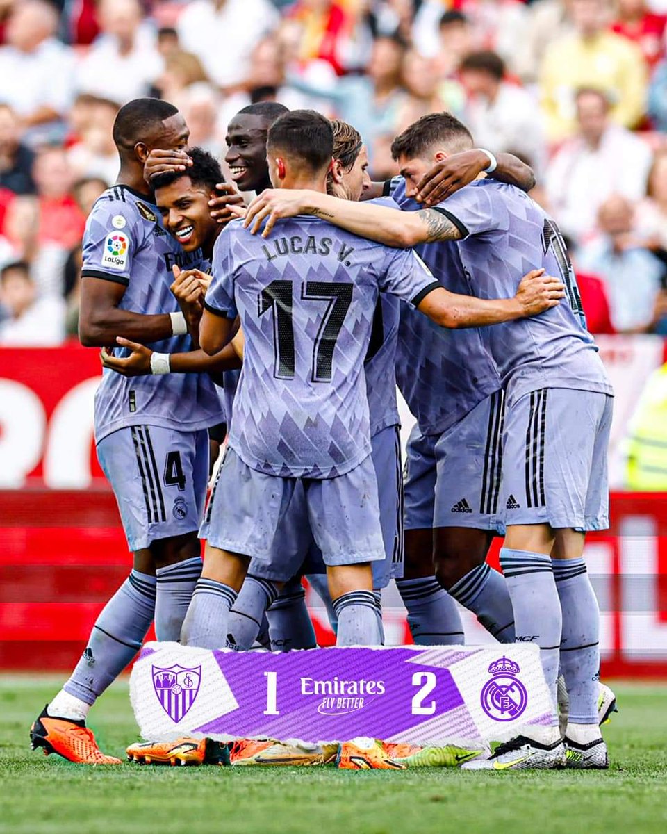 Deyloul3's tweet photo. 🚨نهاية المباراة 
 ريال مدريد 2-1 اشبيلية 
#هلا_مدريد❤️✌️ https://t.co/4iS686NnSy