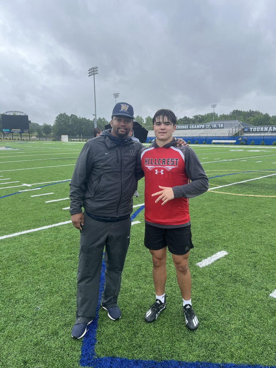 Awesome day <a href="/WingateFb/">Wingate Bulldogs Football</a> Receiver Camp today! Thank you to all the Coaches and Players that helped put this great camp together!!
<a href="/ShaedonMeadors/">Coach Meadors</a> <a href="/WU_Bulldogs/">Wingate Bulldogs</a> <a href="/Reich_WingateFB/">Joe Reich</a> <a href="/CoachSpooner_/">Teddy Spooner</a> 
<a href="/BennettSwygert/">Bennett Swygert</a> <a href="/HHSRamAthletics/">Hillcrest Athletics</a> @hhsramsstrength <a href="/Ram_Footb_Media/">Hillcrest_Football_Media</a> <a href="/FB_RecruitHHS/">Recruit Hillcrest FB</a>