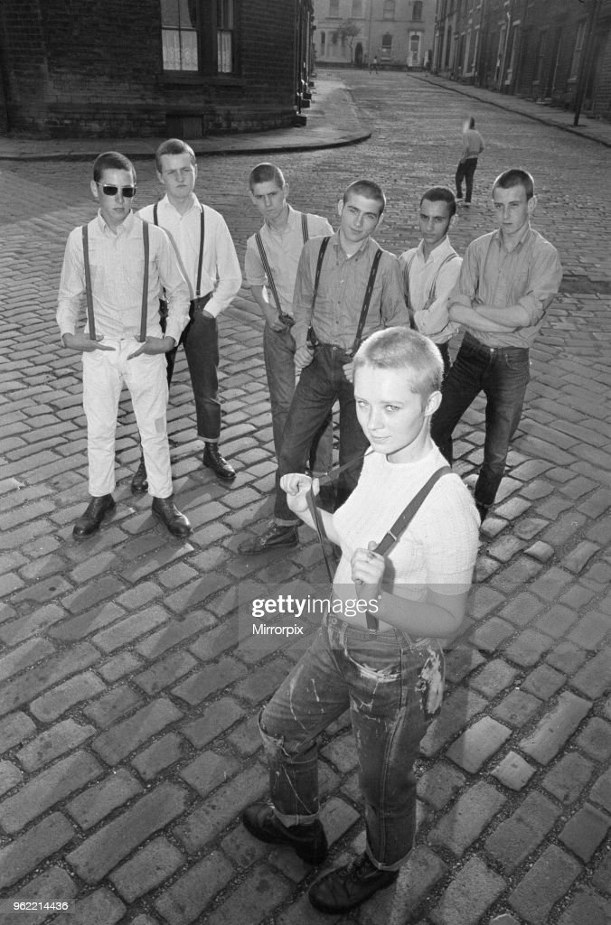 Seventeen year old skinhead teenager Janet Askham poses in the street at her home in Huddersfield, West Riding of Yorkshire, 6th June 1970. 

👕 A t-shirt to you, Rudy! 👇
teezily.com/stores/therude…