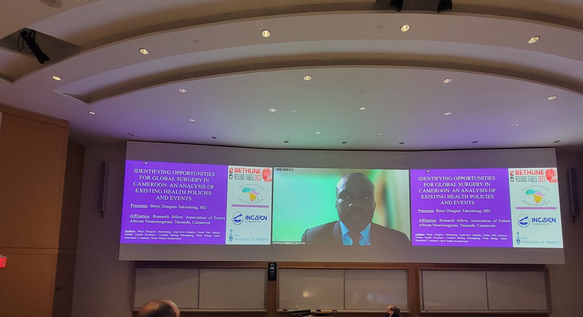 2023Bethune's tweet photo. Another series of engaging #GlobalSurgery oral abstracts this afternoon at #BRT2023, from 🇪🇨 surgical workforce analyses to #GlobalAnesthesia RCTs. https://t.co/PkTYsNPVhy