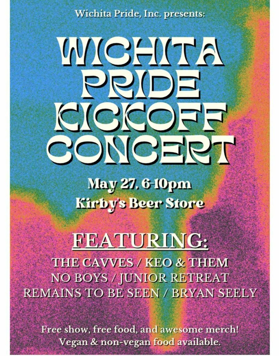 COME TO <a href="/kirbysbeerstore/">Kirby's Beer Store</a> TN :)
a lot of beautiful people put this event on and you won't wanna miss this lineup!!!! 😍😍
<a href="/keo_and_Them/">Keo & Them</a> <a href="/noboysict/">No Boys</a> <a href="/JuniorRetreatKS/">Junior Retreat</a> #RemainsToBeSeen #BryanSeely