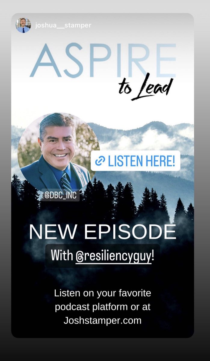 joshstamper.com/aspire-episode…

Take a listen to the #AspiretoLead #AspireLead podcast by Joshua Stamper We talk and share about the #TeachBetter Teach Better Team and my book, #RecipesForResilience 'Recipes for Resilience, Nurturing Perseverance in Students and Educators.'