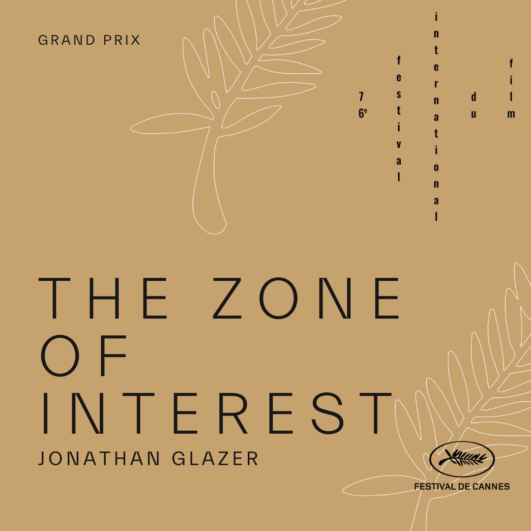 Le Grand Prix attribué à THE ZONE OF INTEREST de Jonathan GLAZER - The Jury Prize goes to THE ZONE OF INTEREST by Jonathan GLAZER #Cannes2023 #Palmares #Awards #GrandPrix