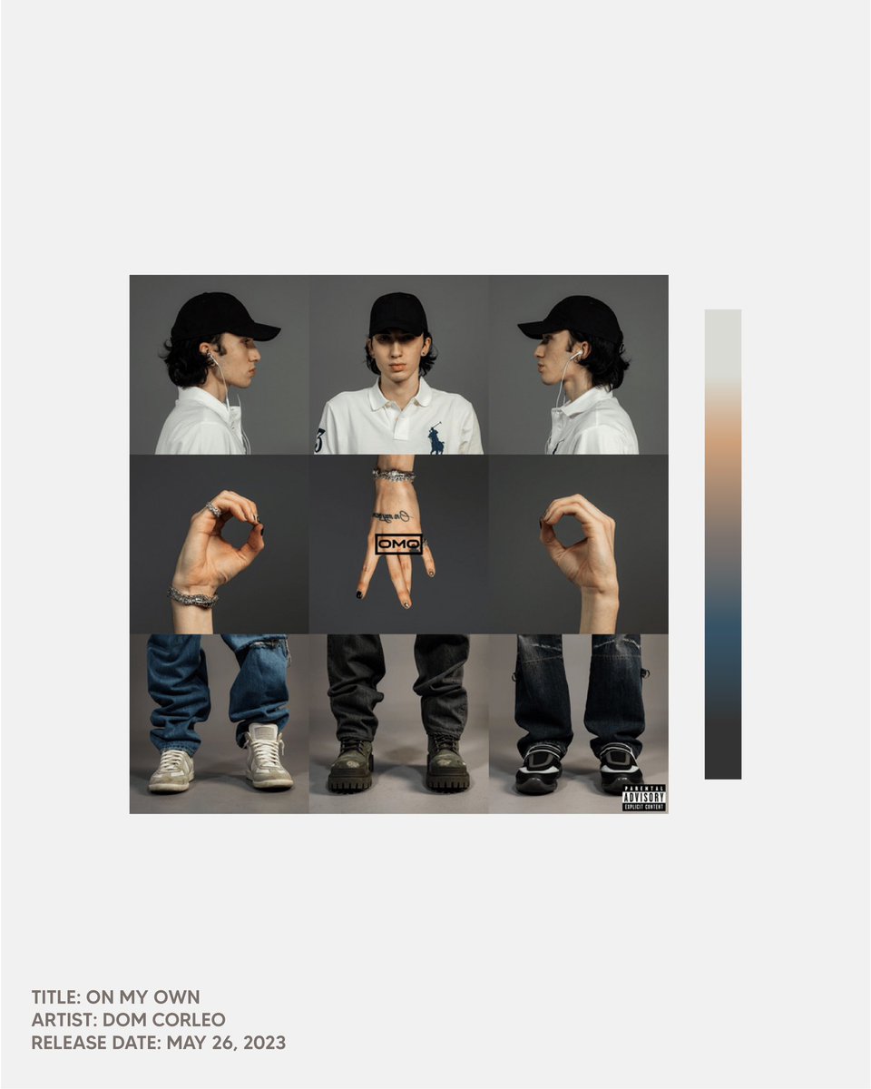 covercodes's tweet image. DECODED: ON MY OWN @domcorleo 

#covercodes #onmyown #domcorleo #OMO #music #hiphop #trap #art #color #fashion #design #aesthetics