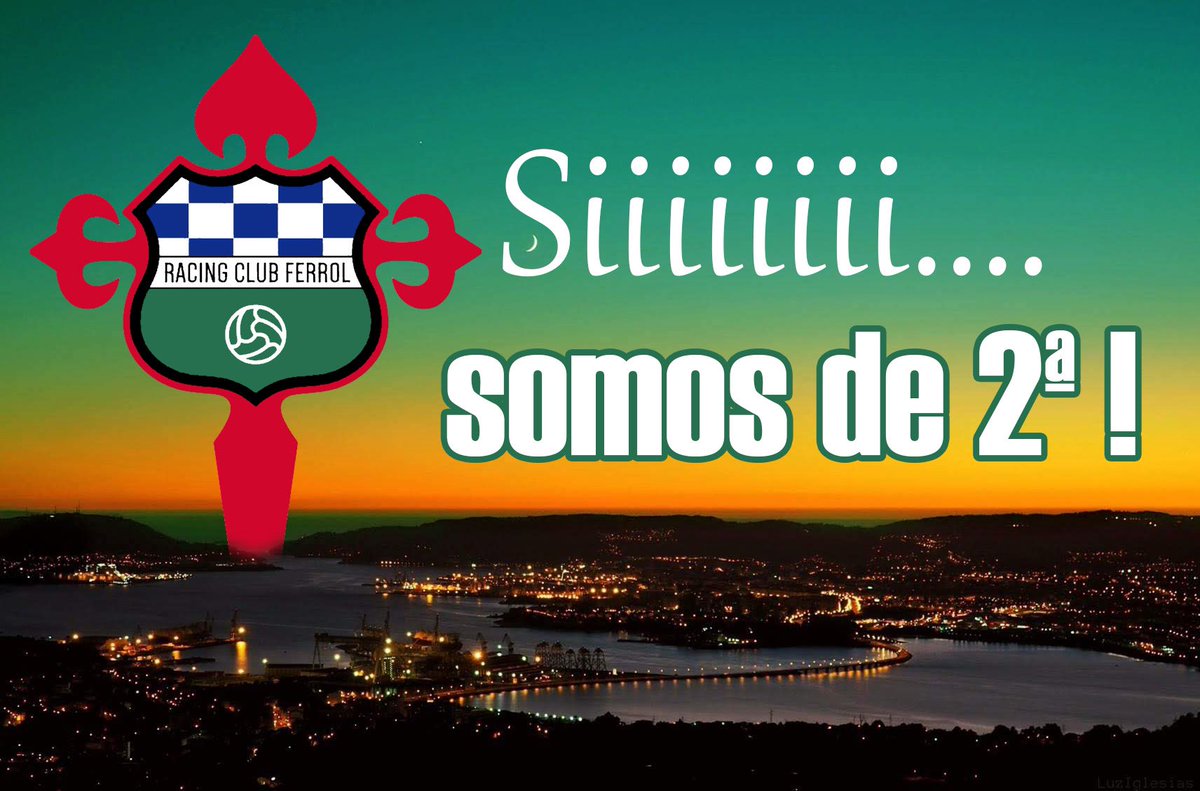Siiiiiii SOMOS FERROL!! <a href="/racingferrolsad/">Racing Club Ferrol</a> SOMOS DE 2ª!!!