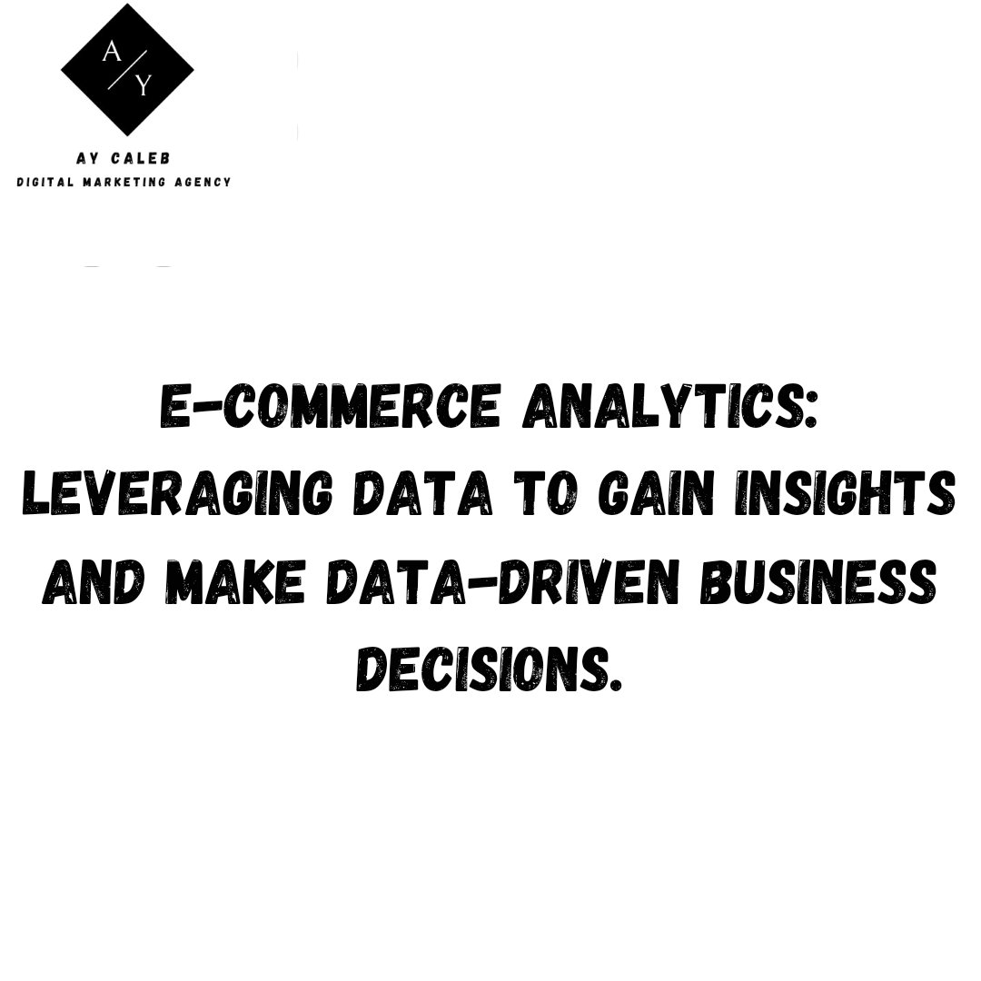 Unlock the power of data! E-commerce analytics drives smarter decisions and empowers business growth. #EcommerceAnalytics #DataDrivenDecisions