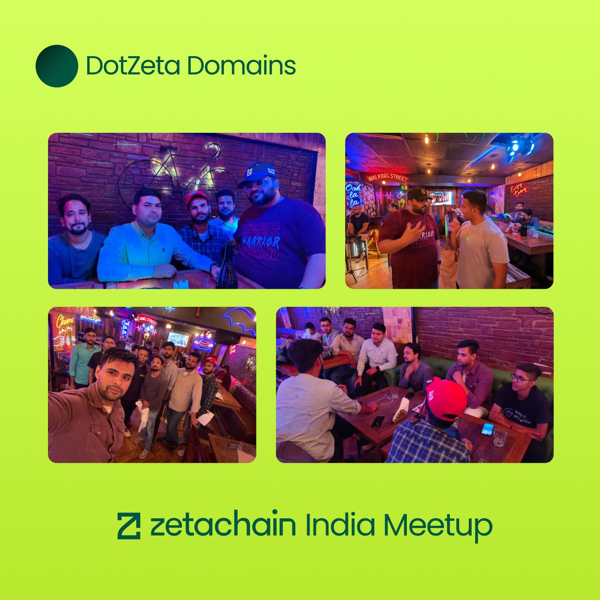 ZetaChain x DotZeta 🇮🇳

Our team attended ZetaChain's first meetup in India hosted by @ZetaChain_Hindi yesterday. 

ZetaNites in India are gearing up for an Omnichain future & this is just the beginning. 

More to come! 🟢