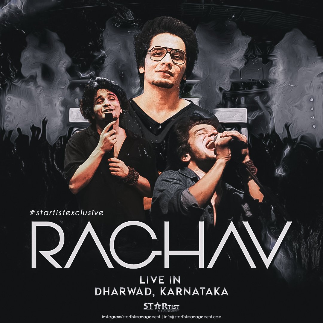 Join us tonight in the beautiful city of Dharwad, Karnataka, as <a href="/raghavcofficial/">Raghav Chaitanya</a> 
brings his mesmerizing live performance to life!

A <a href="/STARtistMgmt/">STARtist Management</a> Exclusive

#LiveInDharwad #RaghavChaitanya #startistexclusive #startistmanagement #artist #singer #bollywood #live #show #concert