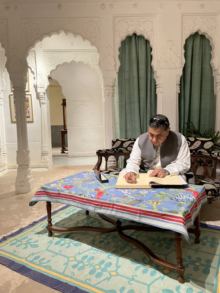 The Lord (Tariq)Ahmad of Wimbledon KCMG (@tariqahmadbt) on Twitter photo Jodhpur’s Mehrangarh Fort is steeped in a rich and diverse history.
Pleasure touring the fort today to learn more about its architecture, restoration and conservation work.
<a href="/FortMehrangarh/">Mehrangarh</a> Jodhpur’s Mehrangarh Fort is steeped in a rich and diverse history.
Pleasure touring the fort today to learn more about its architecture, restoration and conservation work.
<a href="/FortMehrangarh/">Mehrangarh</a>