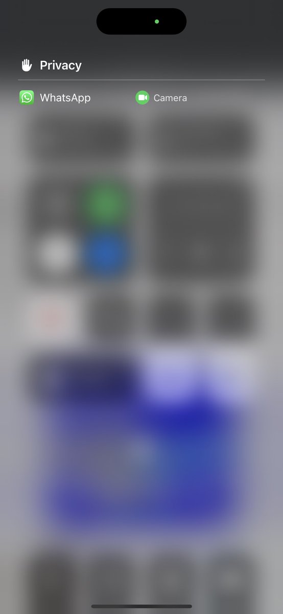 The green indicator dot has been on for a couple of days on my iPhone and it seems <a href="/WhatsApp/">WhatsApp</a> is actively using my camera even though the app is closed. <a href="/AppleSupport/">Apple Support</a> should I be worried?