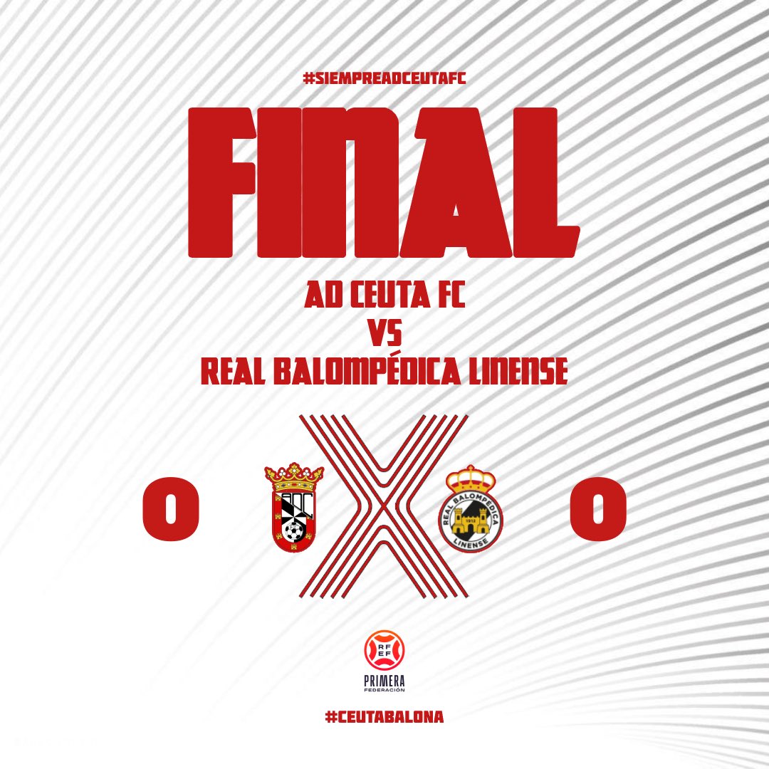⏰ 90’ |0-0| 

FINAAAAAAAAAAAAAAAAAAAAAAL 

Y TANTO QUE SE PUDO 🔥🔥🔥

GRANDE EL CEUTA, SEGUIMOS SIENDO DE PRIMERA FEDERACIÓN 🤩🤩🤩🤩

#SiempreADCeutaFC  ⚪️⚫️