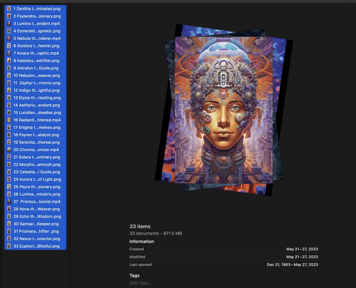 Sitting in <a href="/RealKatoOG/">Kato</a> and <a href="/rohitjalan_in/">rohit</a> space 
 x.com/i/spaces/1OwxW…

Talk about motivation, just renamed all 33 pieces of the Journeyers with their names

mint link 
foundation.app/collection/jrn…

Mint price 0.013  about 25 USD

Now to transfer all that into a CSV / spreadsheet