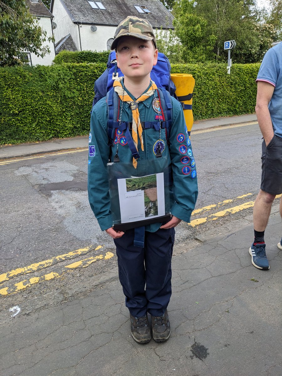 Super proud of my eldest who turned 13 today and is celebrating whilst hiking to <a href="/AuchengillanOC/">Auchengillan</a> for his Chief Scouts Award expedition.  Huge thanks to the Leaders who've made this a birthday to remember #SkillsForLife #ScoutsMadeMe