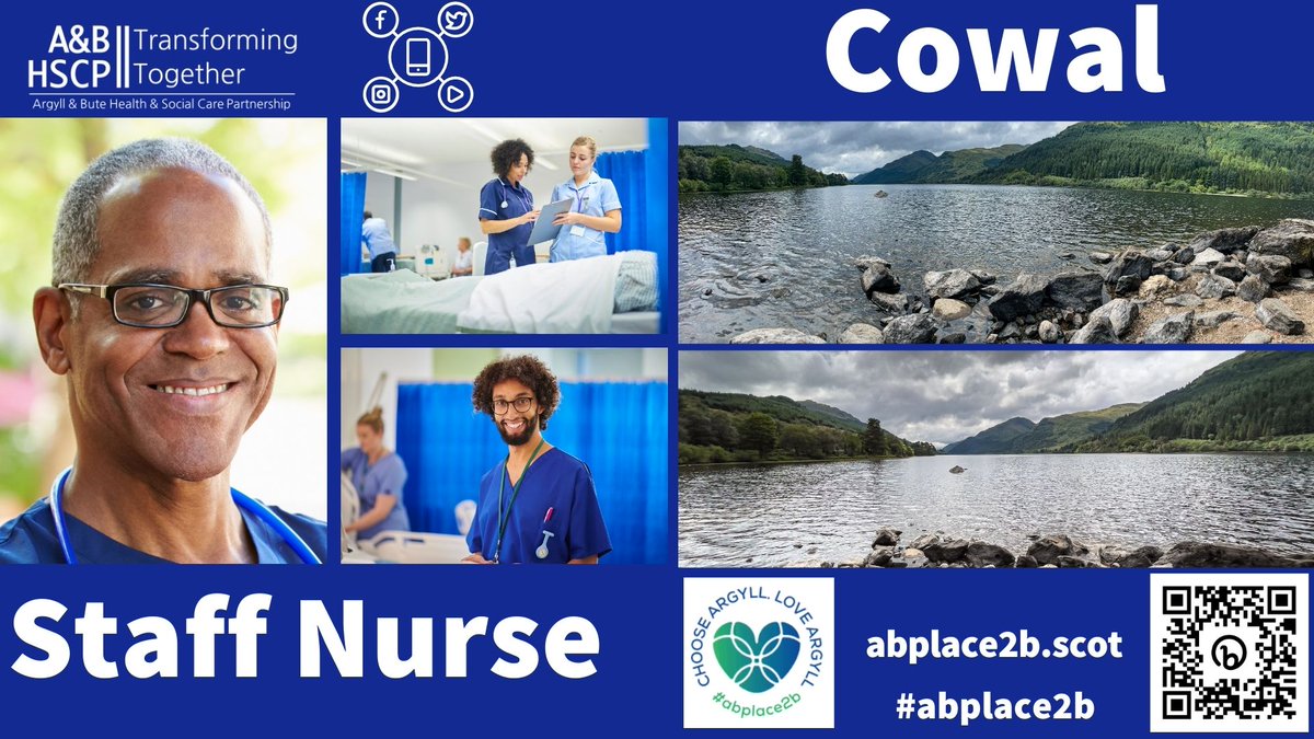 STAFF NURSE POST - An opportunity has arisen for a highly motivated individual to join our established team within #Cowal Community Hospital  casualty department. APPLY NOW apply.jobs.scot.nhs.uk/Job/JobDetail?…