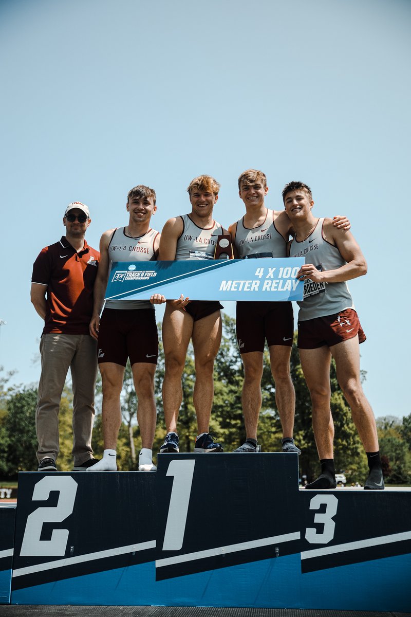 D3 Glory Days (@d3glorydays) on Twitter photo The national record holders deliver!
@uwlmenstf backs up their national record prelim performance in the final to win in another sub 40 clocking with their 39.96!
🥈 <a href="/RowanMXC_Track/">Rowan Men's XC/TF</a> 40.14
🥉 @jcuxctf 40.41 The national record holders deliver!
@uwlmenstf backs up their national record prelim performance in the final to win in another sub 40 clocking with their 39.96!
🥈 <a href="/RowanMXC_Track/">Rowan Men's XC/TF</a> 40.14
🥉 @jcuxctf 40.41