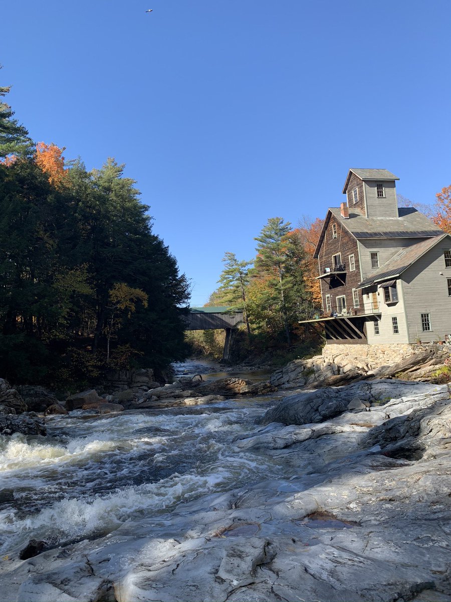 @AngelTheHighest On my honeymoon in this old grist mill turned bnb. Vermont in the fall…so beautiful.