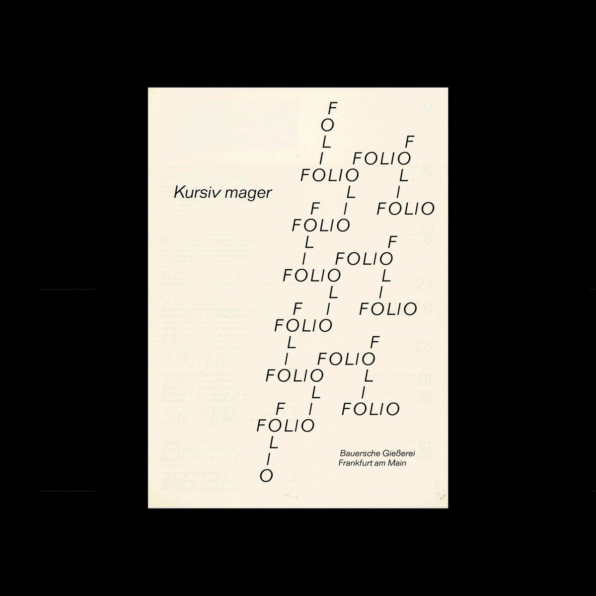DesignReviewed's tweet photo. Die Folio, Bauersche Giesserei, Type Specimen, 1965.  Typeface designed by Konrad F Bauer and Walter Baum 1956-1963. Also sold as Caravelle by Fonderie Typographique Française. https://t.co/mRCqYaJZXH https://t.co/sDZNQ8Z0Eb