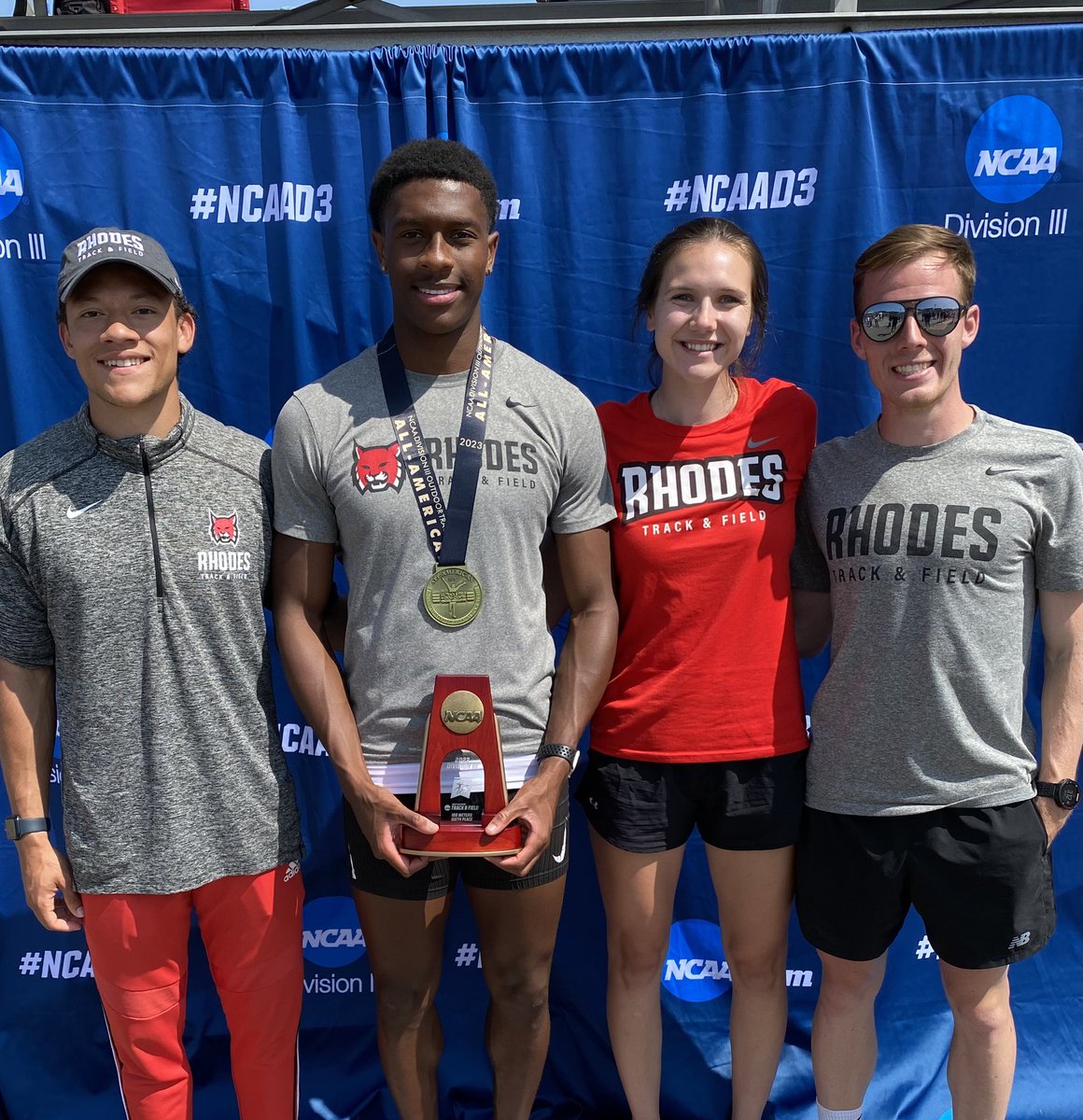 Congrats to TJ Clayton, finishing 6th and earning All-American honors in the 100 at DIII Nationals. TJ’s time of 10.44 was a new school record and personal best. Way to go TJ!!