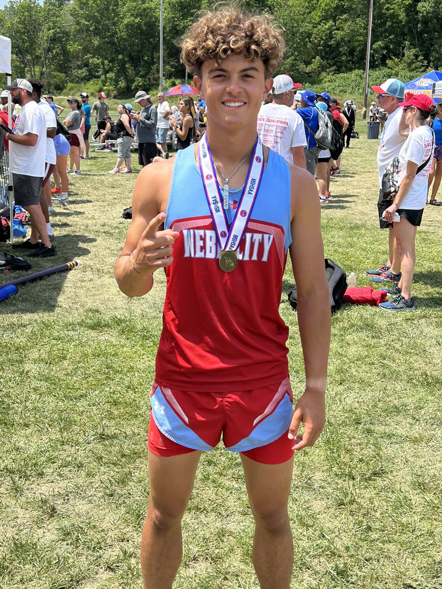 wcxctf's tweet photo. Grayson Smith is a STATE CHAMPION in the pole vault at the Class 4 State Championship!
#WeAreWebbCity https://t.co/3RQ91KVefl