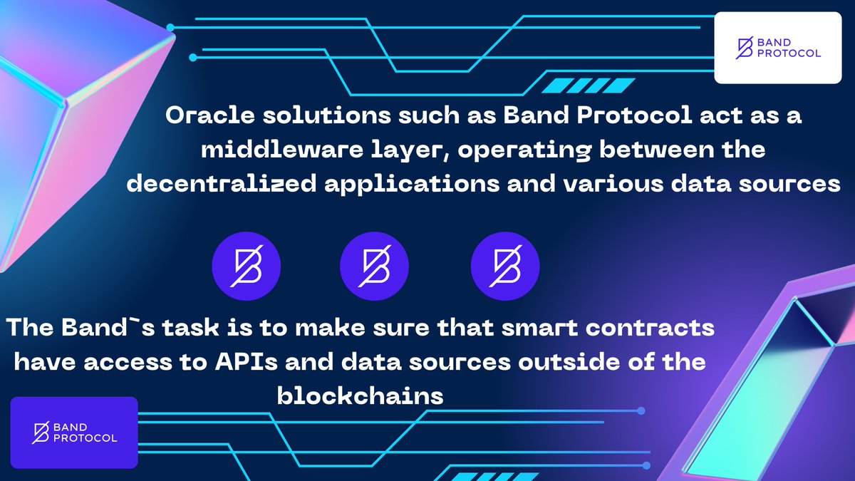 Hi everyone✌️

Oracle solutions such as @BandProtocol act as a middleware layer, operation between the decentralized applications and various data sources🔥

#Band #Blockchain #Crypto